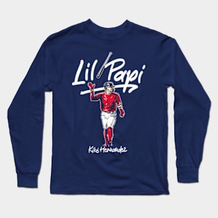 Kike Hernandez Lil Papi Long Sleeve T-Shirt